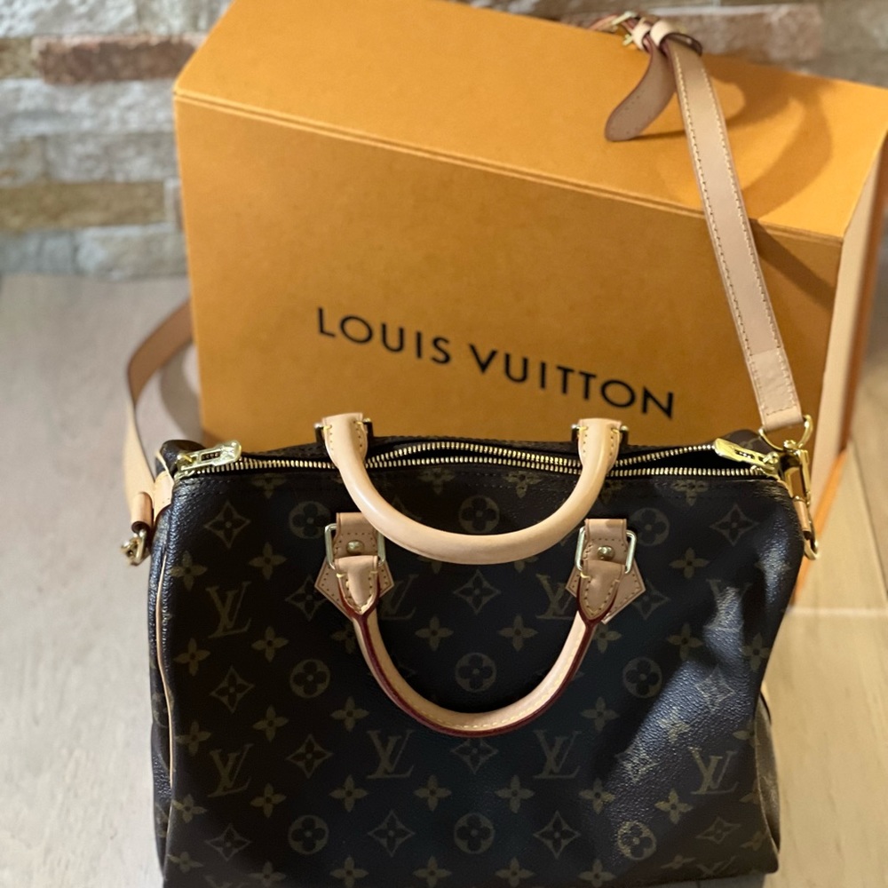 Louis  Vuitton Monogram Speedy 30 Bandouliere